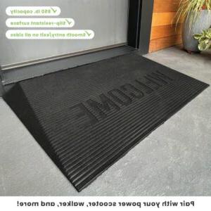 EZ-Access Transitions Angled Entry Mat: 850 lb capacity, slip-resistant surface, smooth entry/exit on all sides.